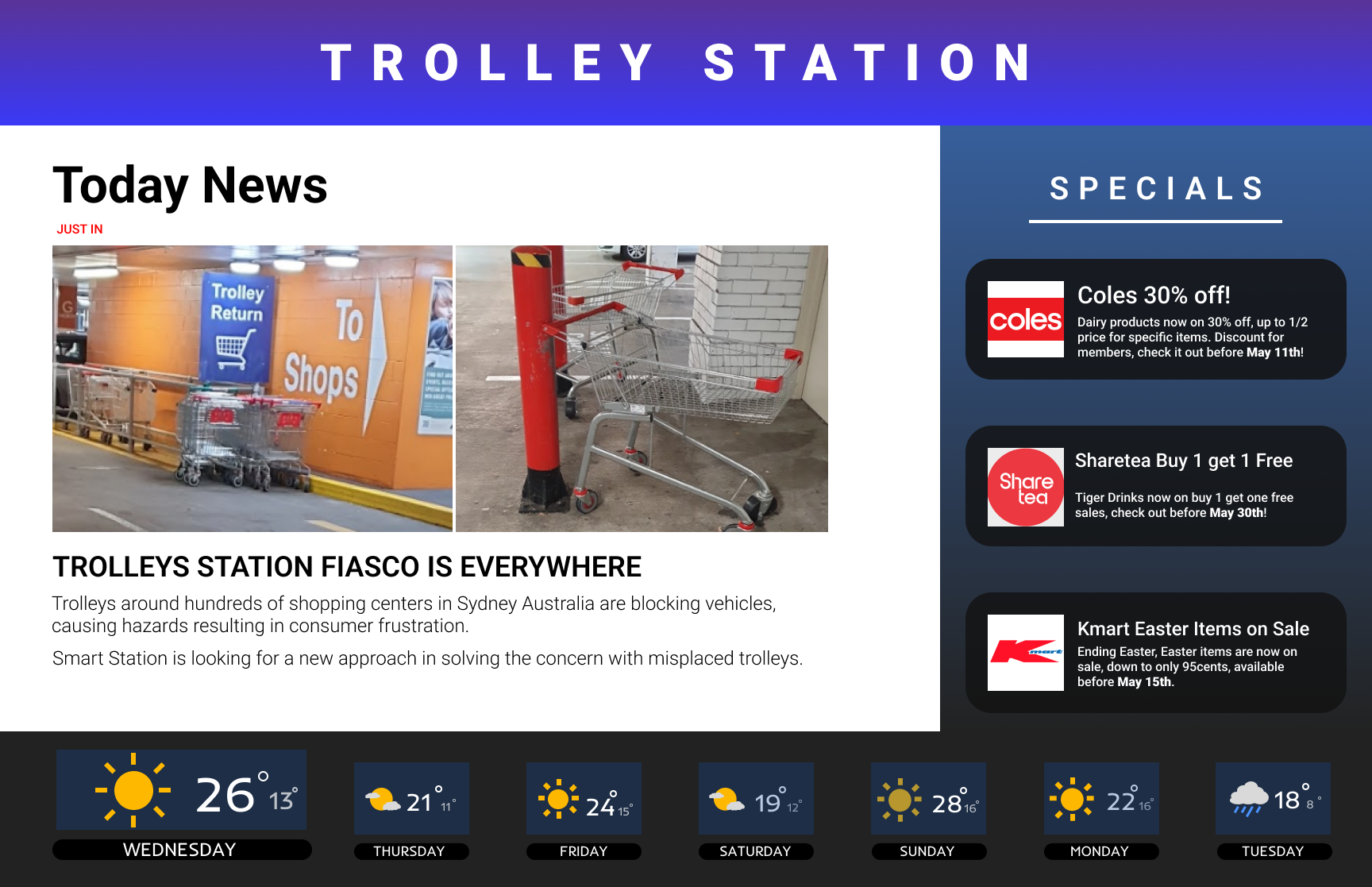 Smart Station Landing Page